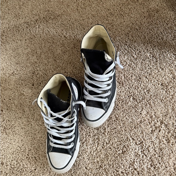 Black High Top Converse - Picture 2 of 7